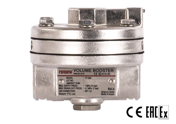 YT-325气动放大器(1/2＂不锈钢316型)